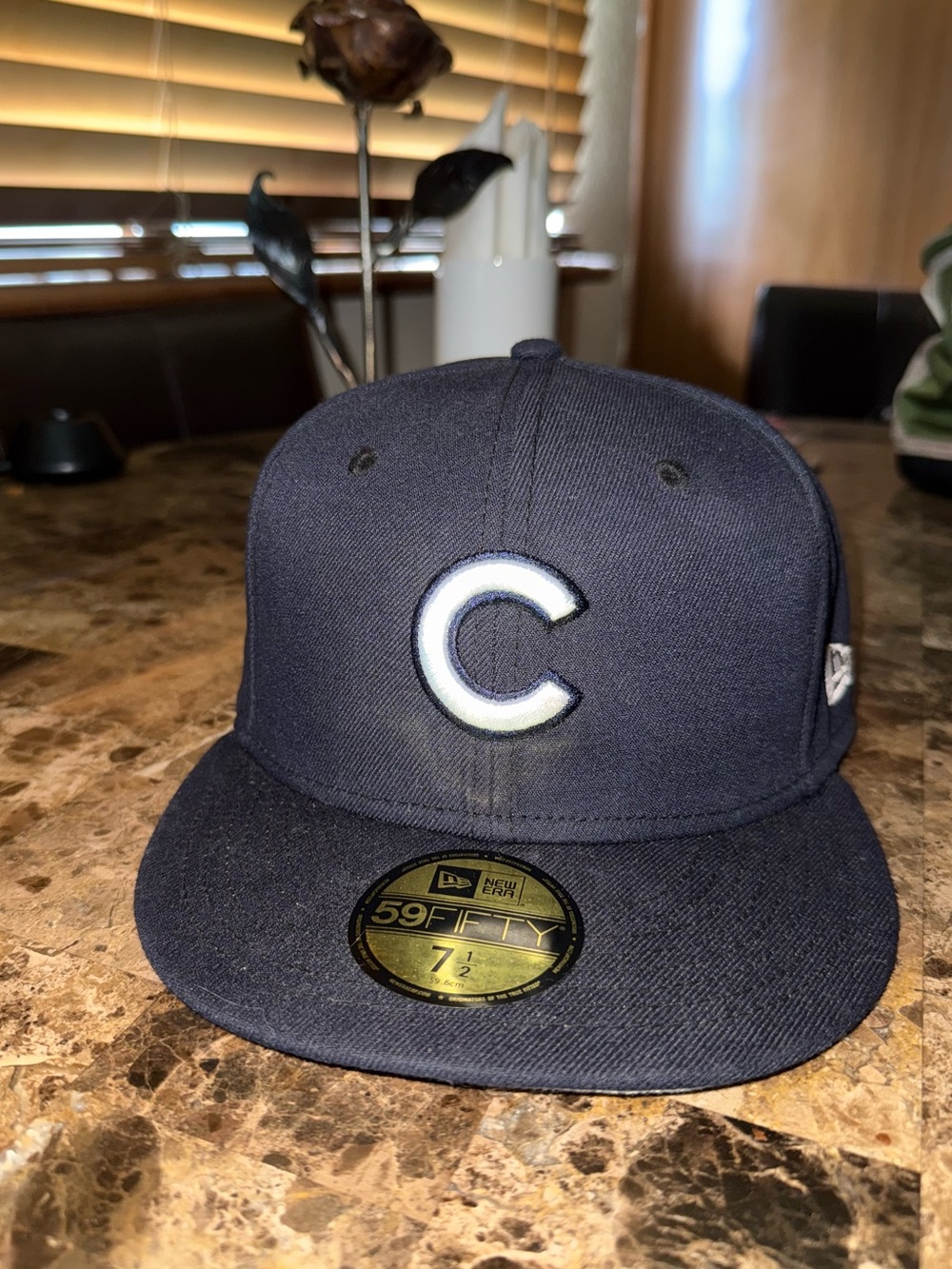 New Era Navy Blue Chicago 'C' Fitted Cap